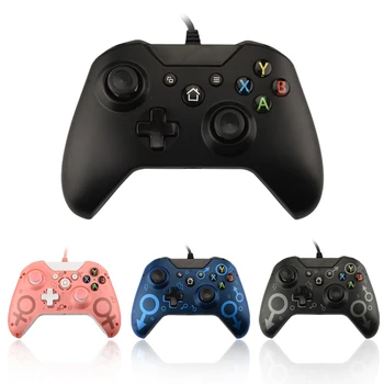 

HOT USB Wired game Controller for Xbox one work with WIN7/8/10 PC Support BROOK series converter headphone jack dual vibration