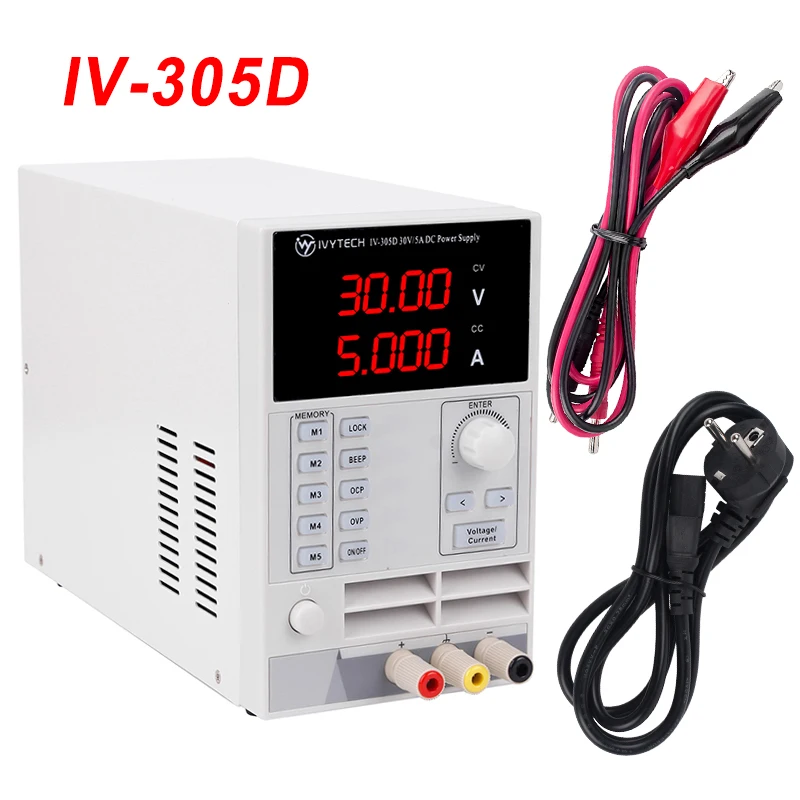

Switching power supply adjustable Programmable storage data 0-33V 0-5.5A Laboratory Power Source IV-305D digital display 5KG