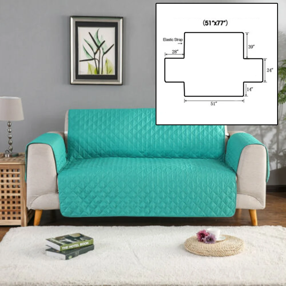 1/2/3 Seat Waterproof Pet Dog Sofa Couch Cover Removable Furniture Protector Mat