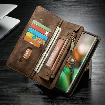 

For Samsung Galaxy Note 10 Plus Original Case 2019 Detachable Wallet Leather Shockproof Bumper Card Holder Flip Card Note 10