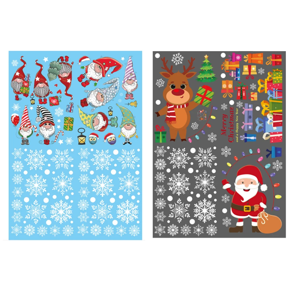 Practical Beautiful Durable Removable Glass Sticker Window Clings Wall Decal Christmas | Дом и сад