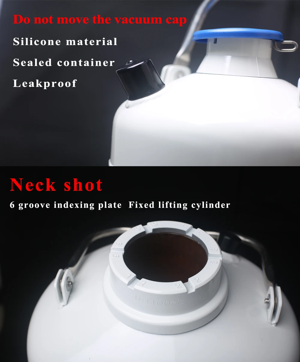 6 L dewar vessel nitrogen liquid tank bull semen liquid nitrogen storage containers