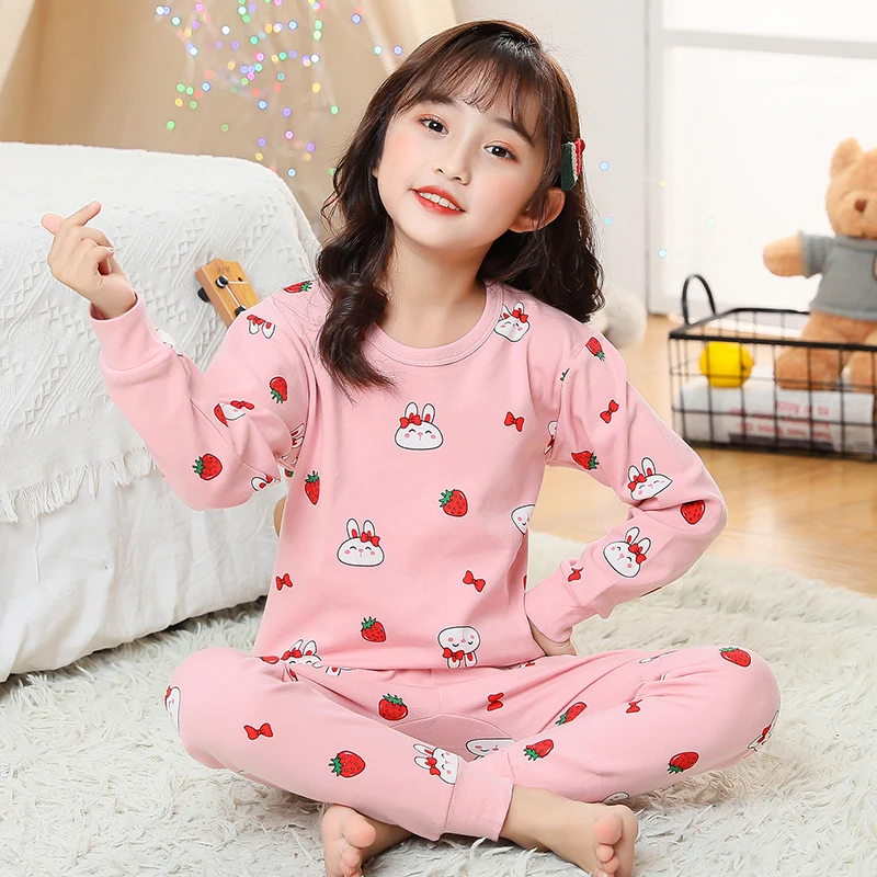 Cartoon Koala Nightwears Baby Kids Blue Pajama Set Pijama for Toddler Girl Teen Boys Cotton Sleepwears Clothing Suits for Child baby nightgowns dress Sleepwear & Robes