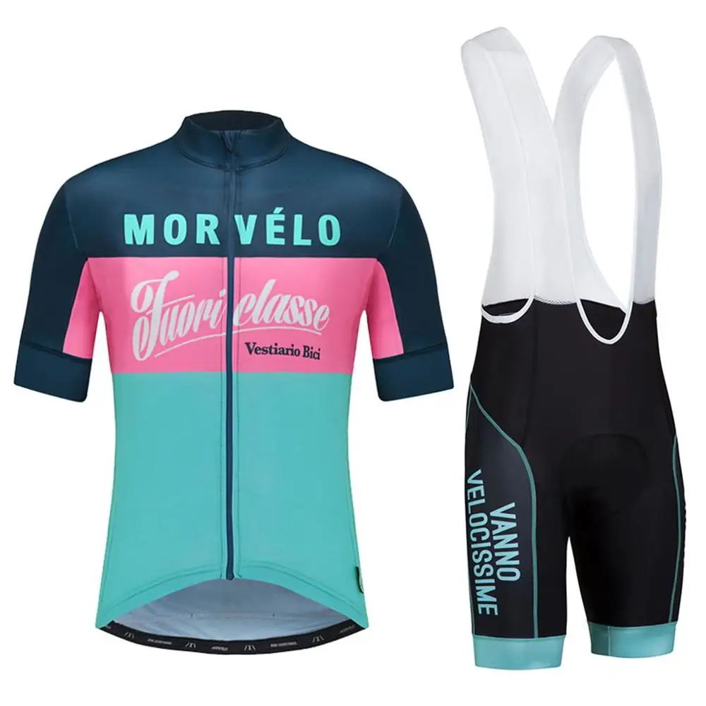 Short sleeve Set 7 Morvelo Ropa Ciclismo летняя команда майки для велоспорта Radfahren Ciclismo Speciall Uci персонализированная одежда на заказ - Цвет: Short sleeve Set 7