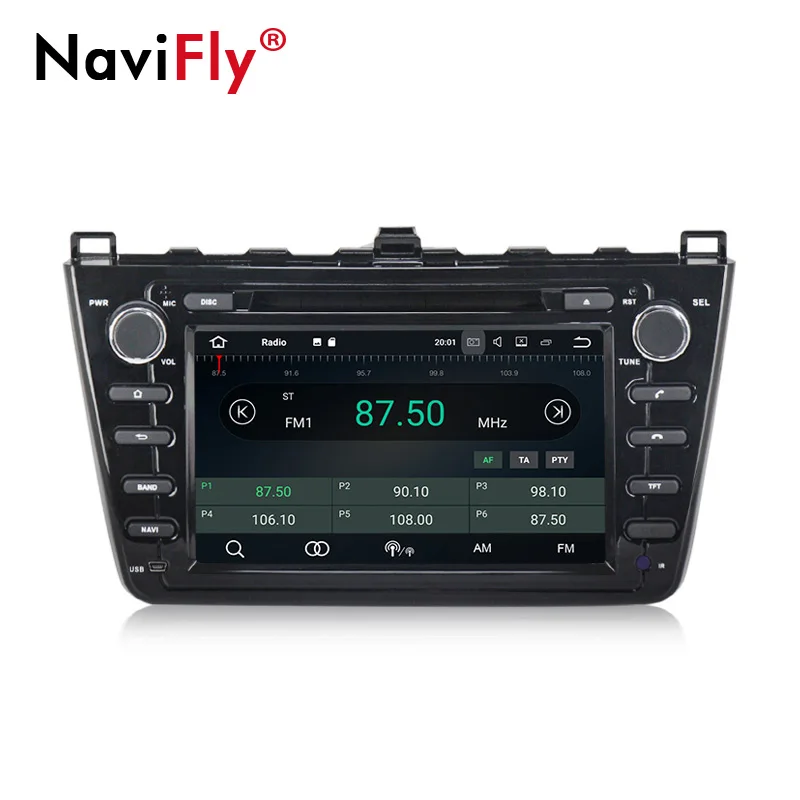 NaviFly Android 9,0 Восьмиядерный 4 Гб ОЗУ 64 Гб ПЗУ автомобильный мультимедийный плеер автомобильные аксессуары для Mazda 6 Ruiyi Ultra 2008 2009 2010 2011
