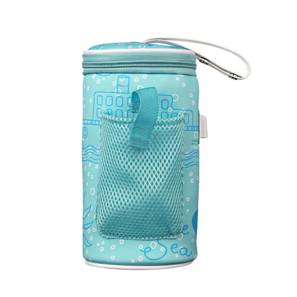 Baby Outdoor Bottle Thermostat Bag Car Portable USB Heating Intelligent Warm Milk Tool Insulation Cover 11.5*21cm