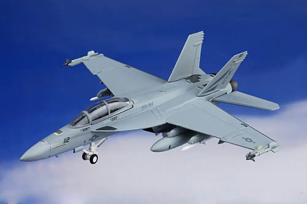 HOGAN F-18F VFA-154 для мальчиков с мультяшными принтами «Чёрный рыцарь» 1/200 литья под давлением модель самолета