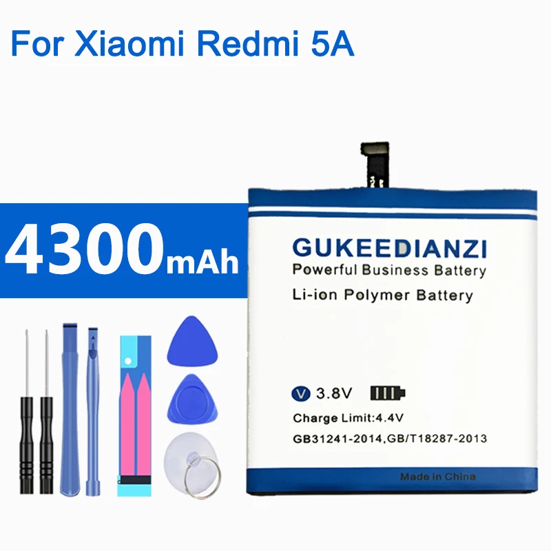 Аккумулятор с высокой емкостью BN34 для Xiaomi Redmi 5A 5 0 &quot запасная батарея на 4300 мАч