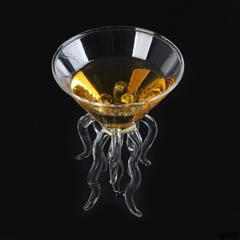 Осьминог коктейльное стекло прозрачная Медуза стеклянная чашка сок стекло