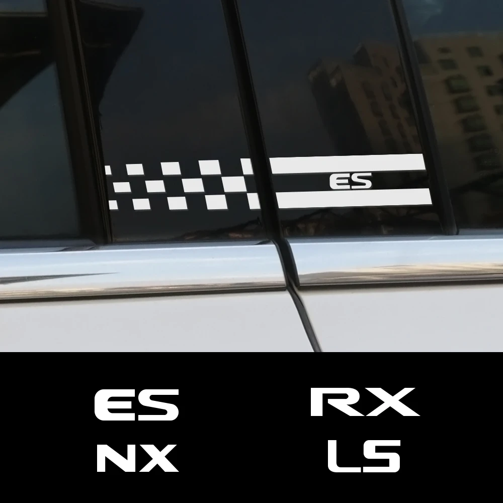 2 шт. наклейки на стойки для автомобилей Lexus RX 300 330 IS 250 GX 400 460 UX 200 NX LX LS GS ES CT200h