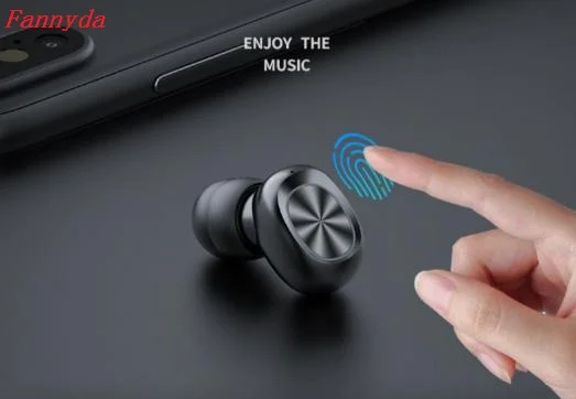Одна пара мини беспроводной bluetooth наушники цифровой blueooth гарнитура светодиодный дисплей батареи долгое время ожидания интеллектуальная работа