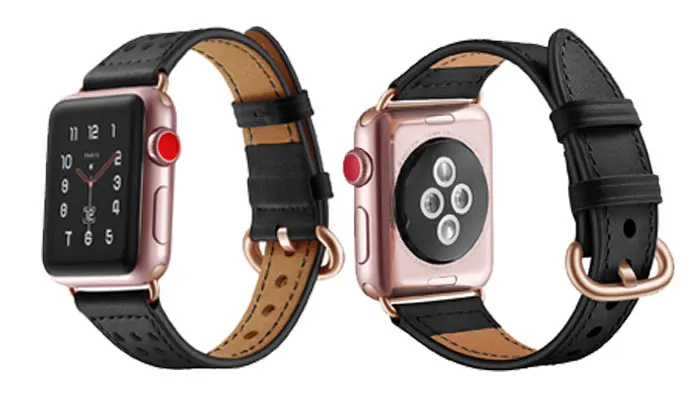 Ремешок для apple watch band 5 4 44 мм 40 мм Натуральная кожа correa 42 мм 38 мм ремень высокое качество браслет для iwatch серии 3/2/1