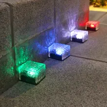 

Solar Ice Cube Light LED Outdoor Waterproof Ice Stone Lights Courtyard Pathway Patio Stair Garden Decorative Brick Lighting