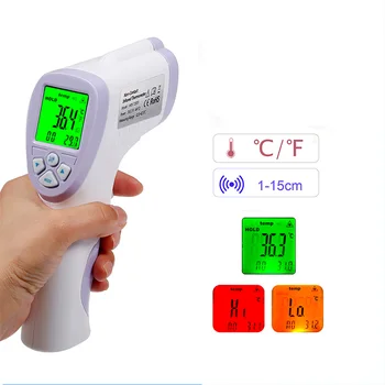 

Non Contact Digital Forehead Handheld Infrared Thermometer Temperature Gauge Measurement Device High Precision ℃ /℉ Switchable