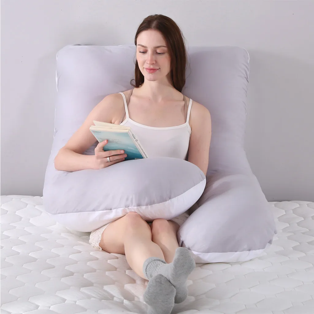 Для женщин, для беременных, одноцветная, для сна, u-образная подушка для живота, подушка для грудного вскармливания, cojin lactancia materna