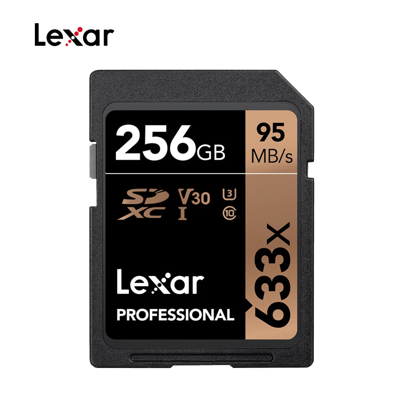 256 ГБ Оригинальная SD карта Lexar 633x SDHC/SDXC UHS-I 95 Мб 16 ГБ 32 ГБ 64 ГБ 128 ГБ 256 ГБ 512 Гб класс 10 карты памяти для камеры Canon Nikon - Емкость: 256 ГБ