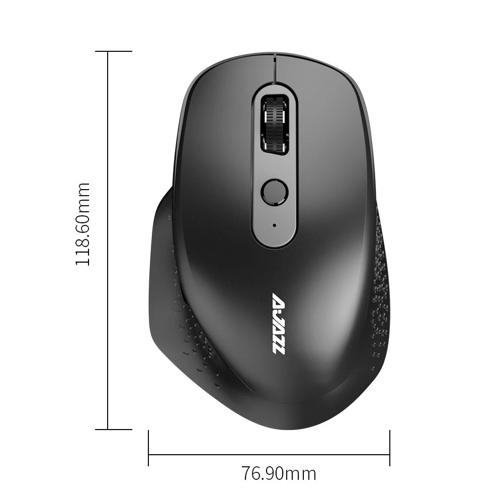 Ajazz i660T многорежимная перезаряжаемая мышь BT4.0 2,4G Беспроводная USB оптическая мышь type-C порт мышь для Mac ноутбук Настольный черный