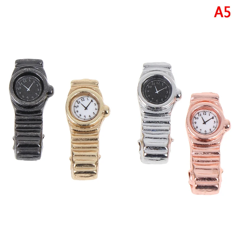 1/4 шт./лот 1:12 Масштаб миниатюрных часы несколько Цвет Для Кукольный дом Декор мини мебель аксессуары для игрушек