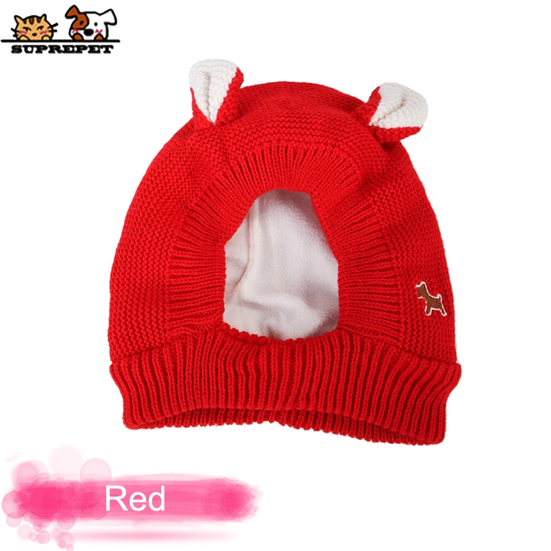 Шляпа для домашних животных SUPREPET модная зимняя шапка собак вязаная кролика