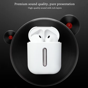

Wireless bluetooth headphone ABS environmentally friendly material in-ear stereo q8L in a variety of colors to choose from