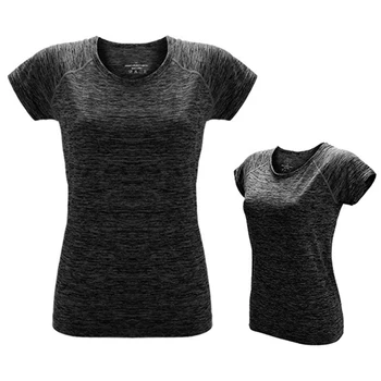 VEAMORS Women Quick Dry Sports Yoga Shirt, Short Sleeve Breathable Exercises Yoga Tops, Gym Running Fitness T-Shirts Sportswear 2 VEAMORS Women Quick Dry Sports Yoga Shirt Short Sleeve Breathable Exercises Yoga Tops Gym Running