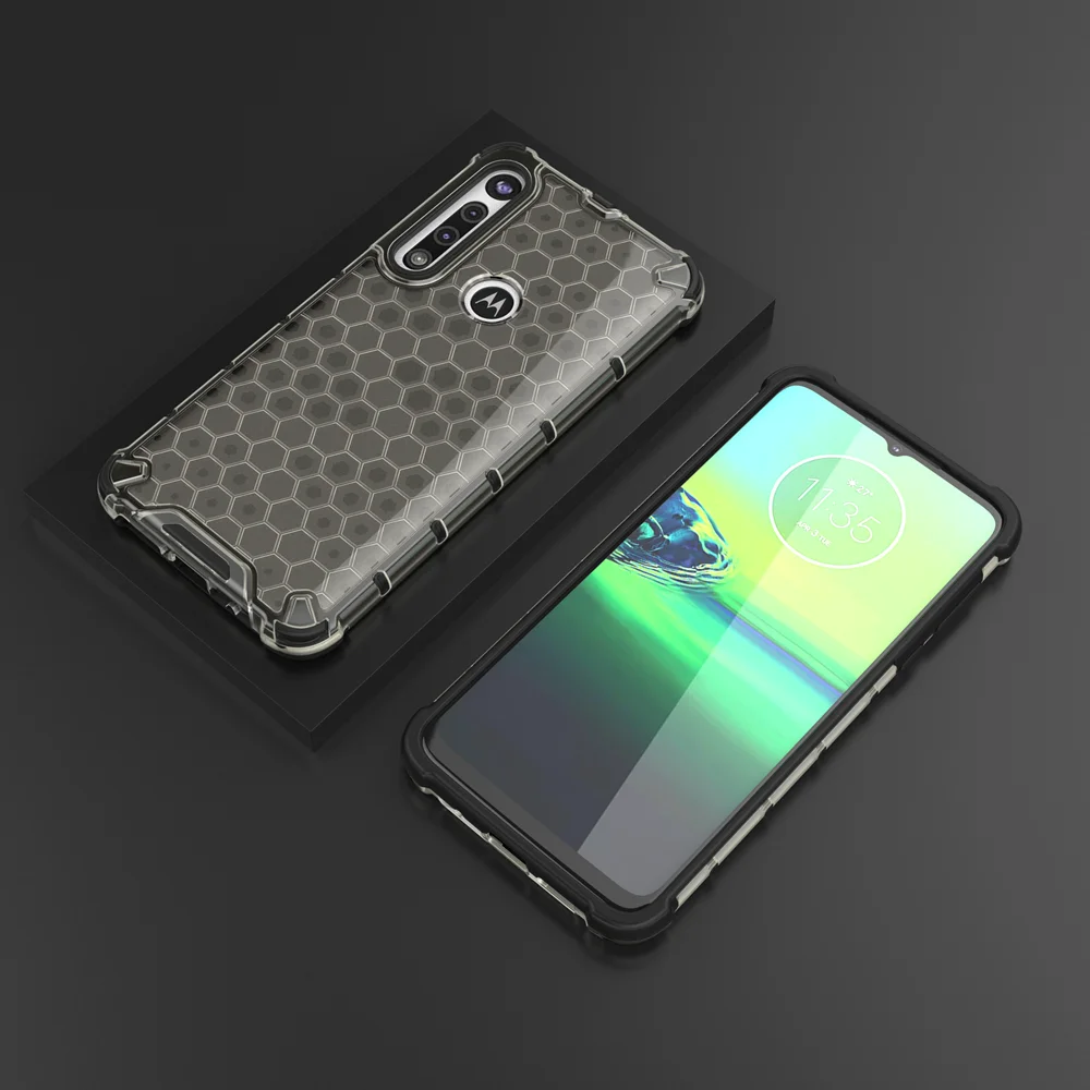 Чехол для Motorola Moto G8 Plus гибридный противоударный прозрачный чехол из ТПУ и ПК E6 Play