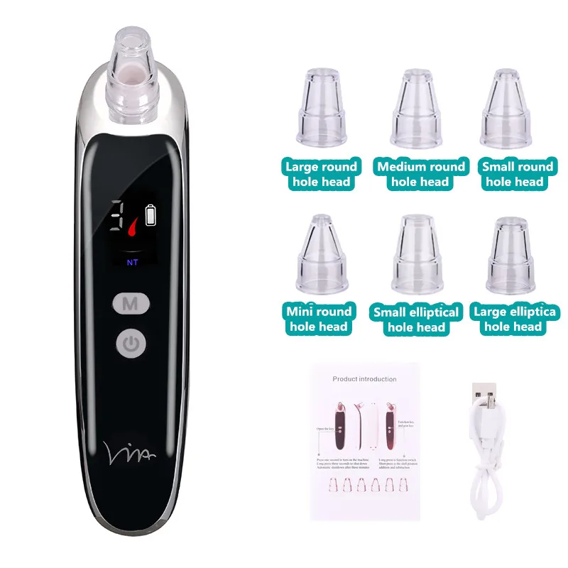 

Blackhead Remover Beauty Instrument Vacuum Cleaner Black Dot Deep Pore removedor de Suction Black Head Remover USB Charging Tool