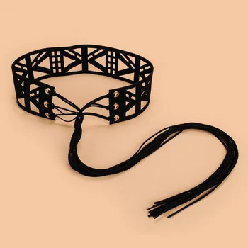 

Hollow Out Fashion Belts Women All-match Geometric Pattern New 160*6CM New Individuality Dress Sweater Coat Accessories Belts