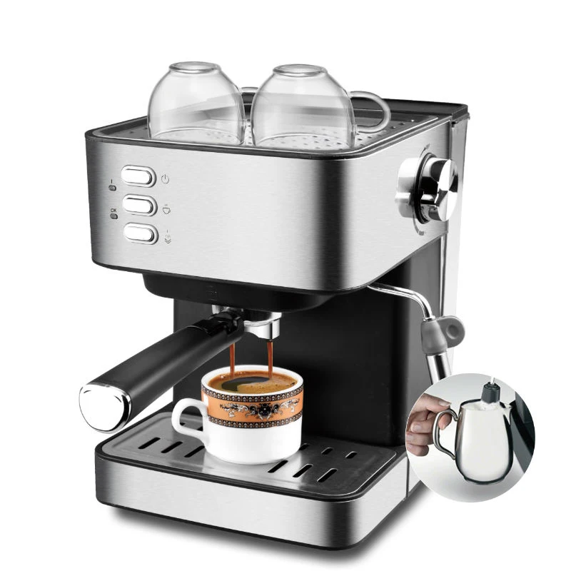 

automatic Coffee Machine Stainless Espresso Maker Fully Functional Home Display Full Temperature Control