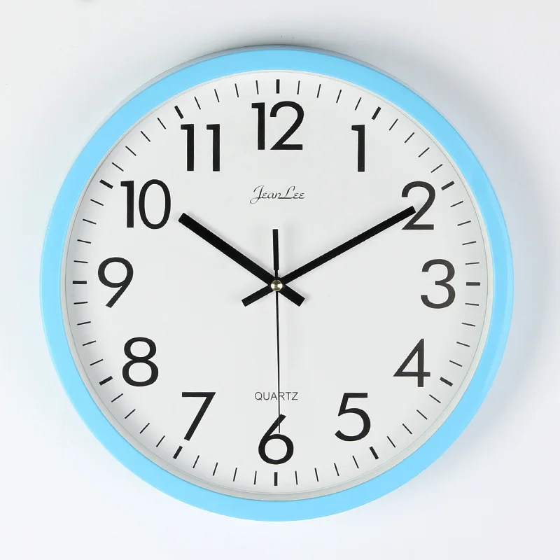 10 Inches Mute Fashion Wall Clock Bedroom Living Room Candy-Colored Clock Simple Cool Wall Clock