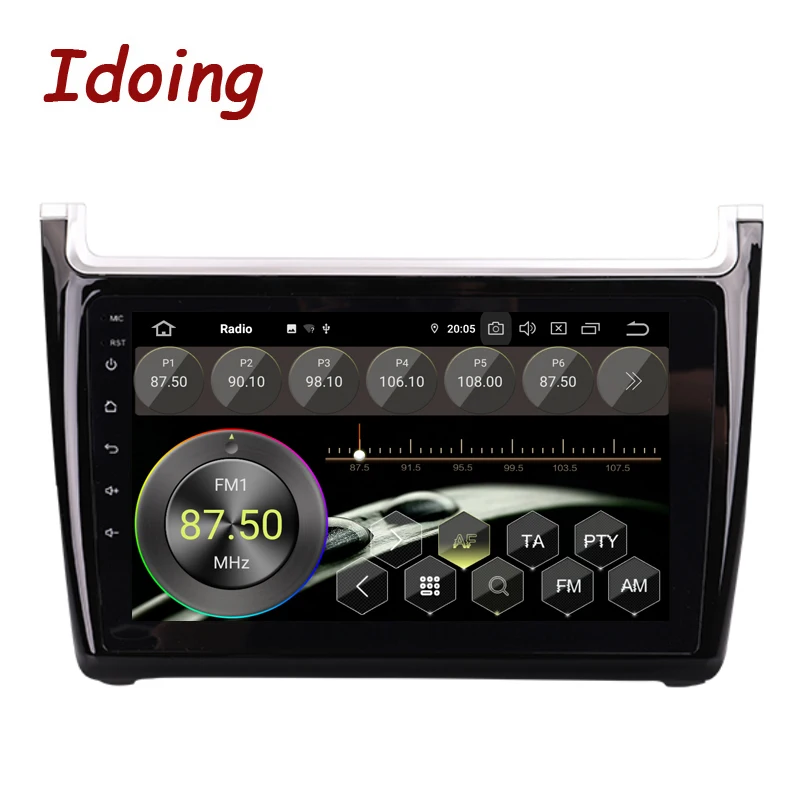 Sale Idoing 9" 2.5D IPS Car Android 9.0 Radio Multimedia Player For VOLKSWAGEN/VWPolo 2011-2015 PX5 Octa Core 4G+64G GPS Navigation 3