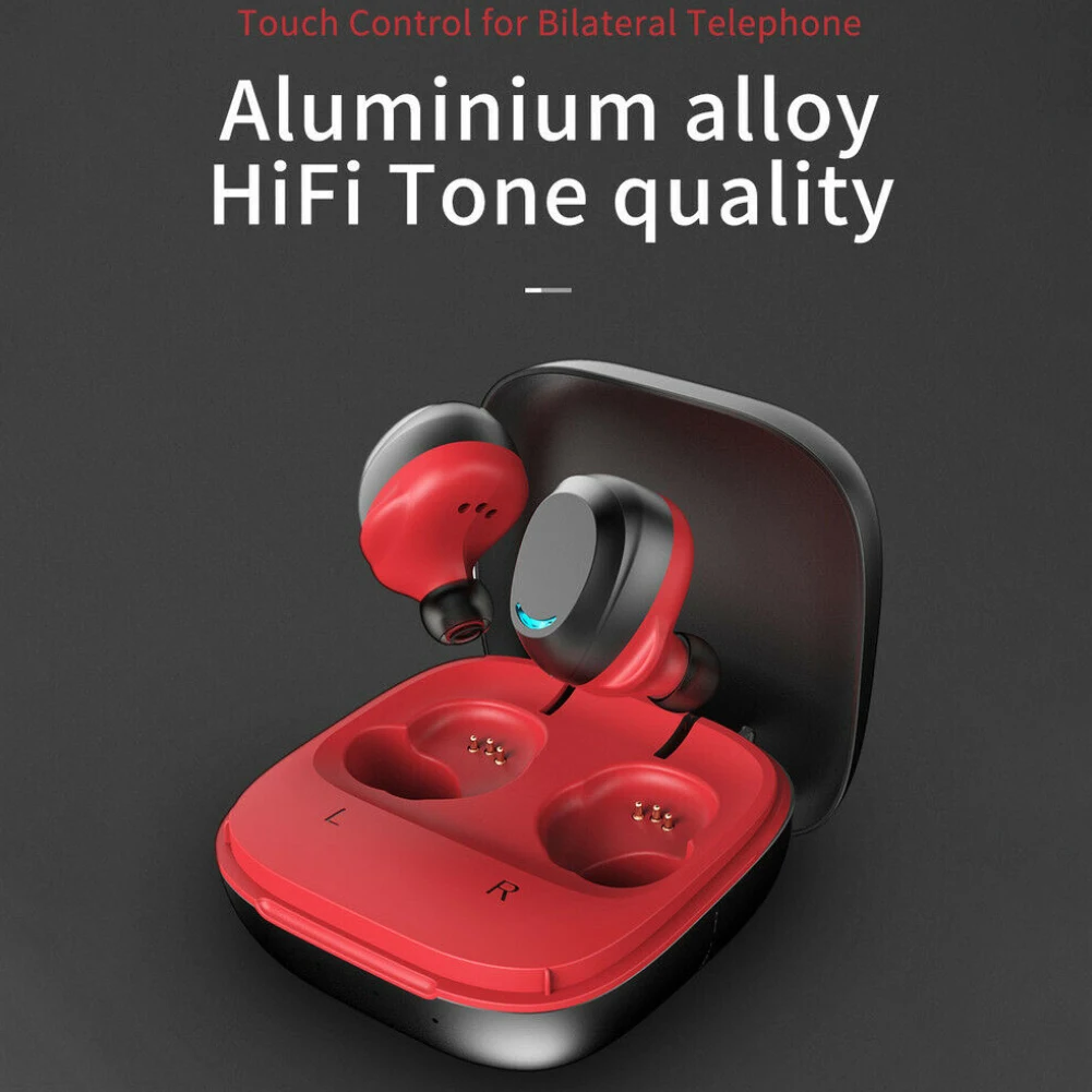 HIFI автомобиль открытый стерео универсальное шумоподавление TWS Bluetooth 5,0 в ухо мини дыхательный свет беспроводные наушники с сенсорным управлением
