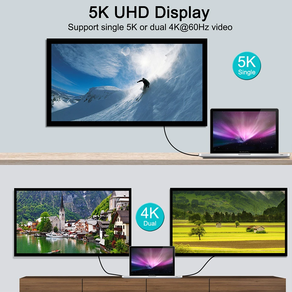 Thunderbolt 4 ̺ 8K  40Gbps Ƽ USB C Ʈ 4 ̺ 2M 100W  8K  Ʈ 3 ȣȯ