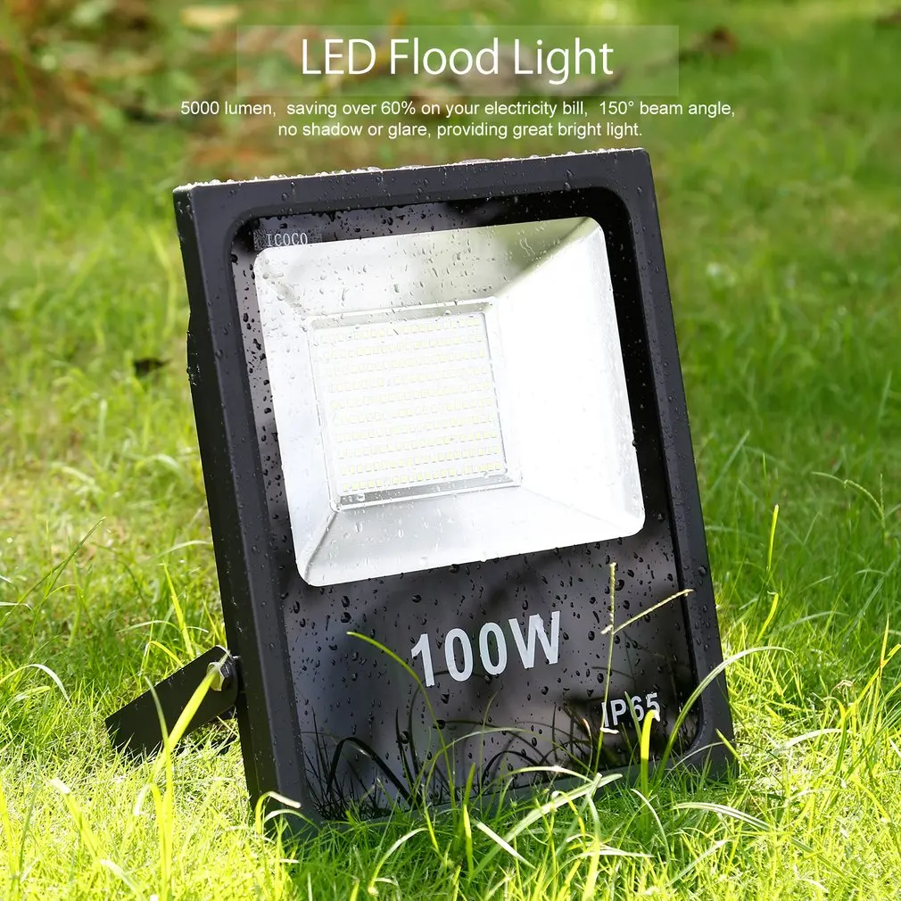 

ICOCO 100W LED Flood Light Outdoor Floodlight Waterproof LED Security Light For Garden Scenic Spot Hotel