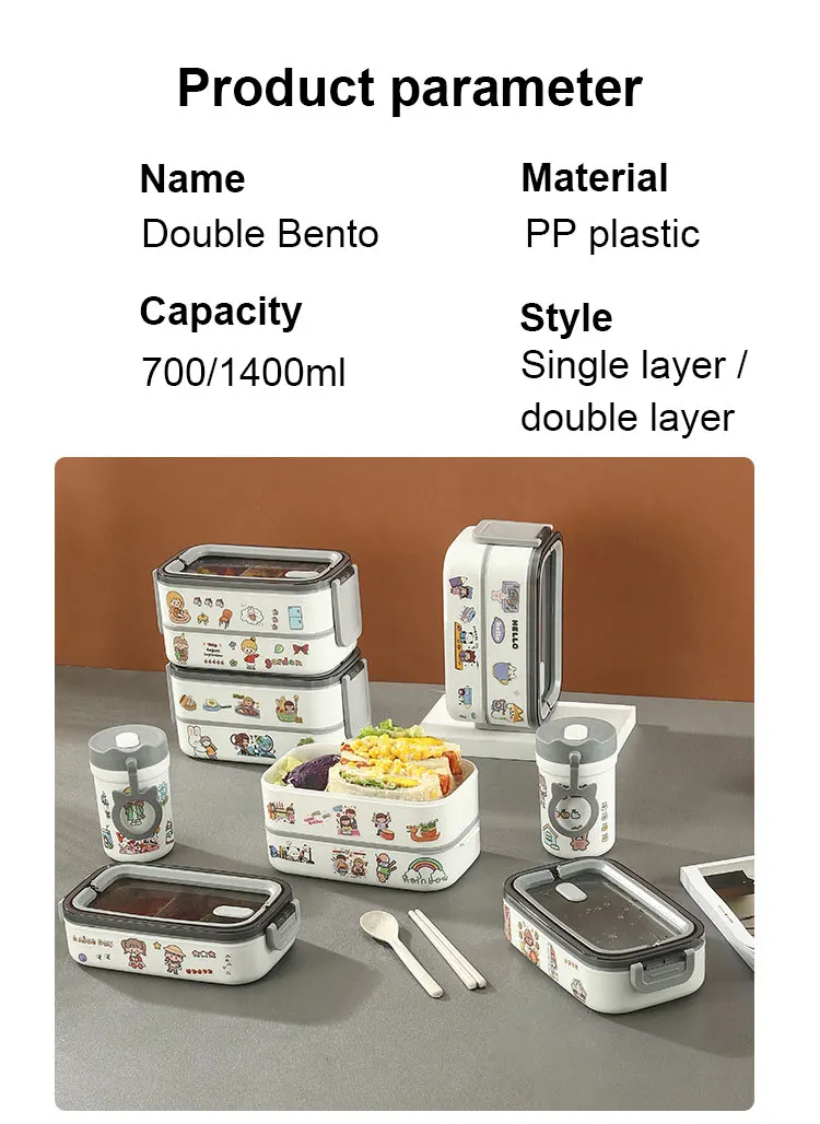 Lunch Box Thermal Food Container Bento Box Microwave Safe Lunchbox School Child Food Storage Kid's Lunch Box With Compartments