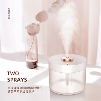 

780ML Wireless Ultrasonic Humidifier with Nightlight USB Rechargeable Aroma Diffuser Battery Powered Humidifier Mist Maker