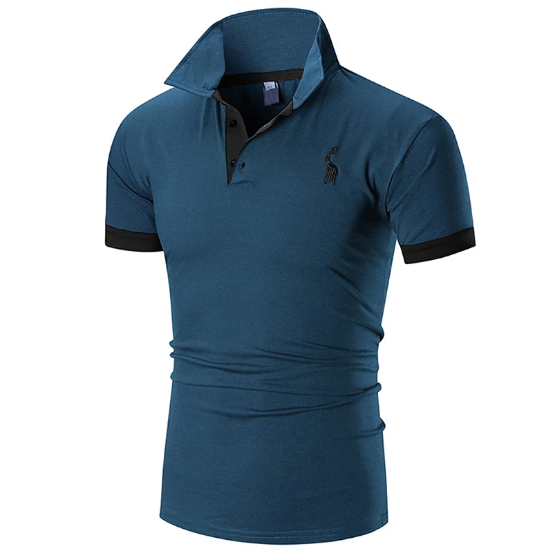 2024 High-End Luxury Brand Men'S Short Sleeved 2024 Summer Casual Short-Sleeved Polo Shirt Men'S T-Shirt 22 Ha0c01f58a0ec4e82b1cb77addb580e0dO