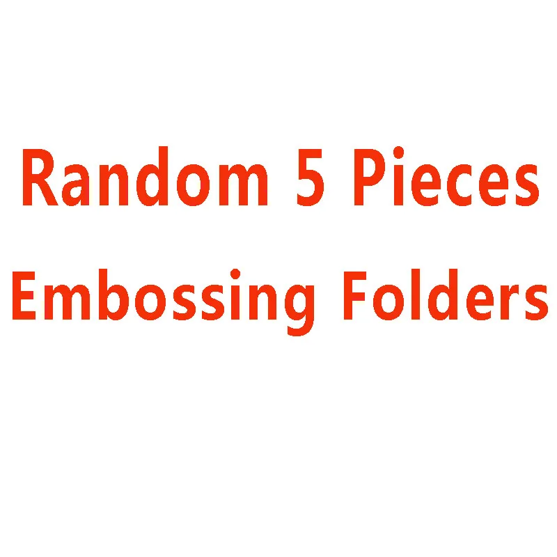 Embossing Folders Plastic Template Craft Card Making Paper Cards Photo Album Wedding Decoration Scrapbooking DIY Craft 5 Pieces