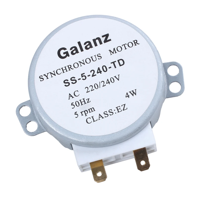 CW / CCW 4 W 5 rpm, microwave oven turntable motor synchronous AC 220 V / 240 V