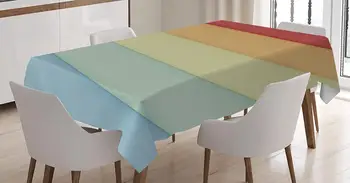 

Rainbow Tablecloth Kitchen Dining Table Decorations Covers Rectangular Stripe Washable Cloth TV Table Home Rectangular Table
