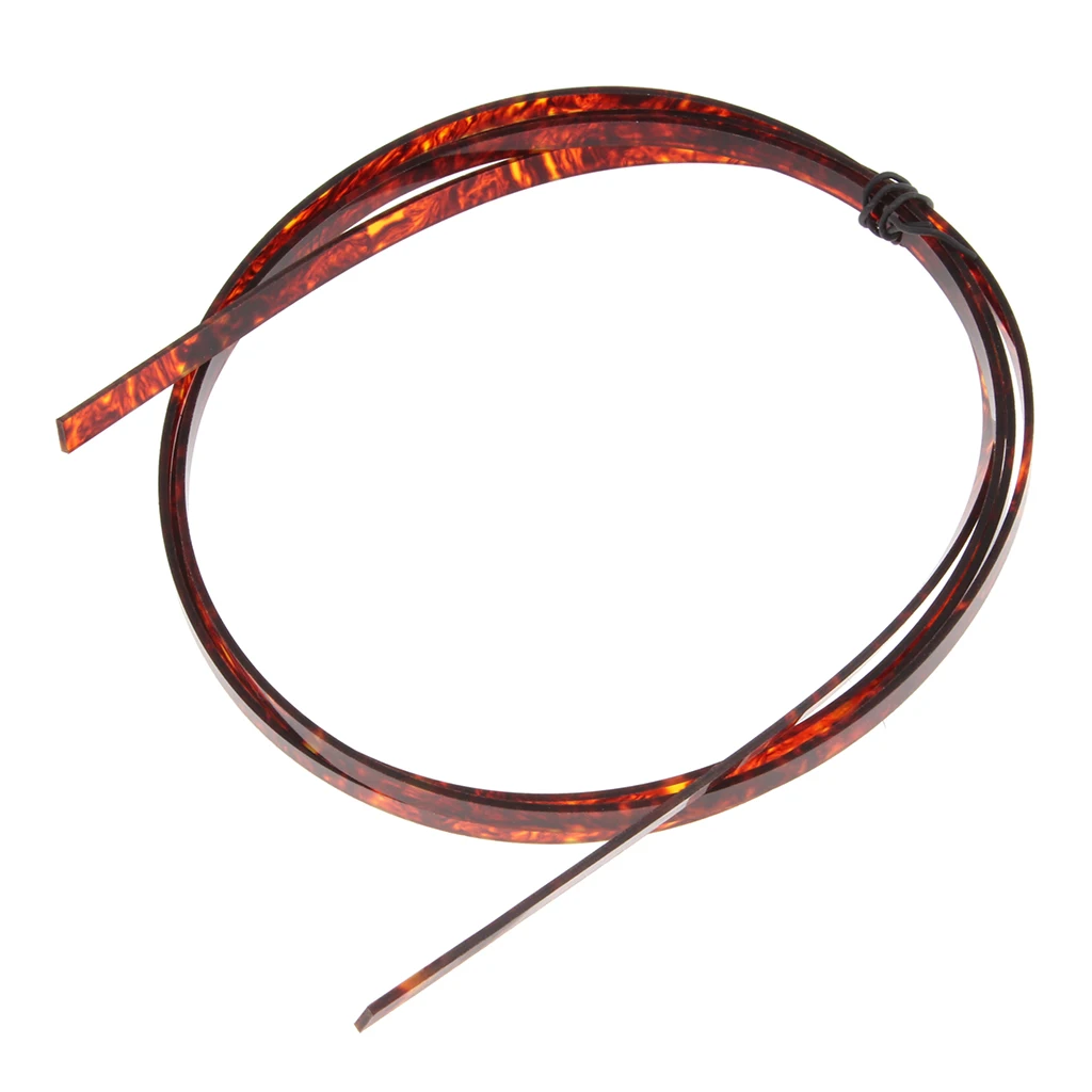 2pcs Dark Brown Celluloid Acoustic Guitar Binding Purfling Strip 5 Feet 4mm x 1.5mm
