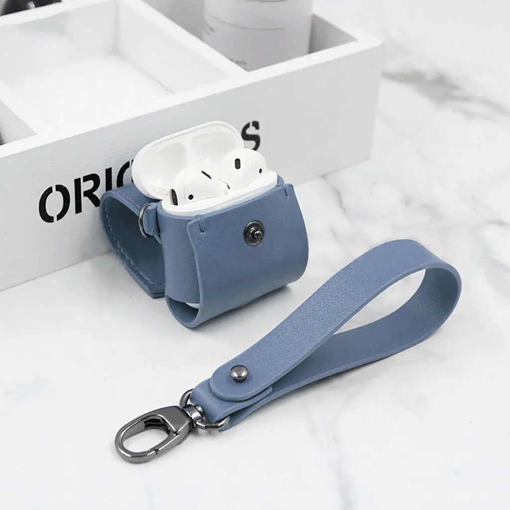 Чехол для Apple AirPods pro Кожаный Bluetooth беспроводной чехол для наушников s Для Air Pods 3 Funda чехол с кольцом-держателем 1111#2