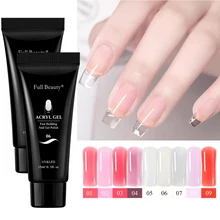 15ml acrílico prego extensão rápida construção gel polonês claro branco cristal gel verniz unhas reparação dedo pasta manicure nl1809