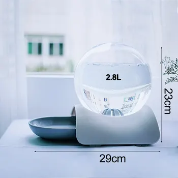 

Cat Drinking Bowl Pets Water Dispenser No Electricity Pet Cat Feeder Fountain Bubble Cats Water Fountain Large
