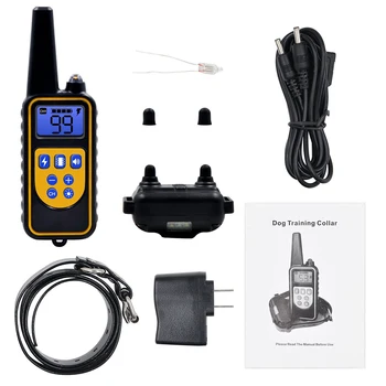 

Pet Trainer Dog Training Collar Electronic Rechargeable Anti-Barking Device Adjustable No Vibration（No Harm to Pets）