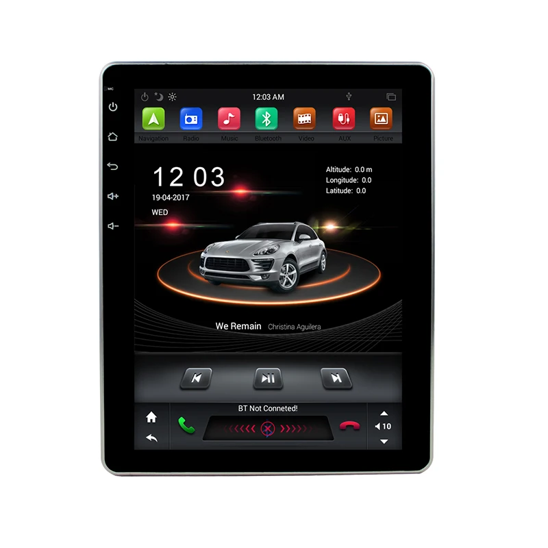 Ips экран PX6 Tesla стиль android 8,1 9," вращение двойной 2 din Автомобильный Универсальный gps мультимедийный радиоплеер wifi usb 4g