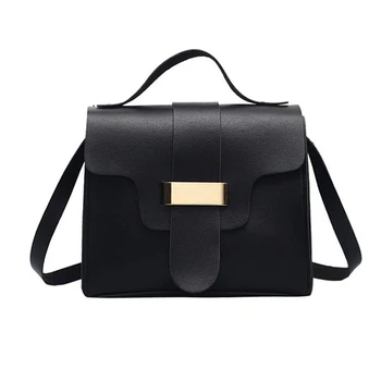 

Korean Version Vintage Hasp Flap Messenger Bag Women Casual Travel Mini Shoulder Bag PU Leather Fresh Style Handbag Ladies Pink