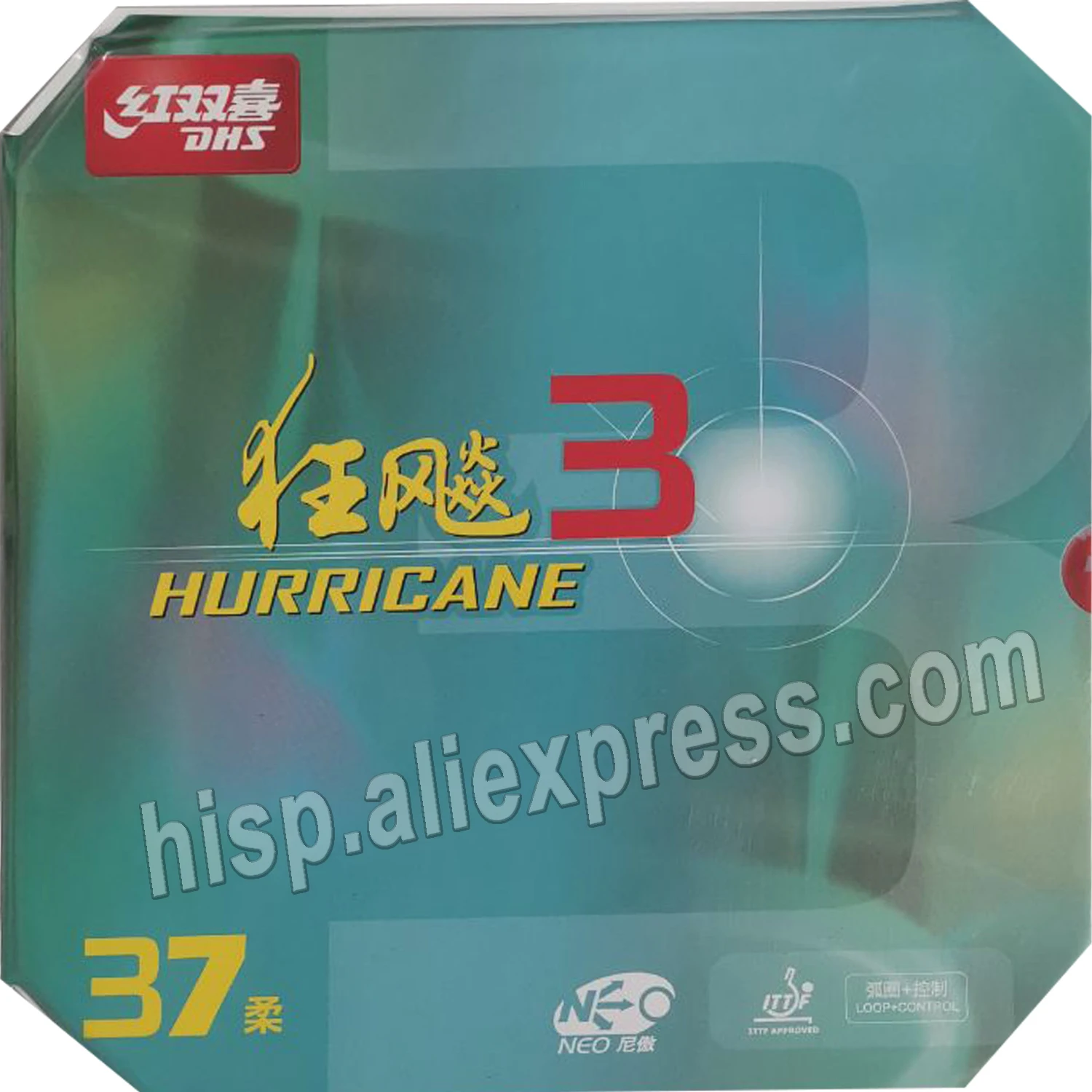 DHS NEO Hurricane3 Hurricane-3 pips-in резина для настольного тенниса пинг-понга с оранжевой