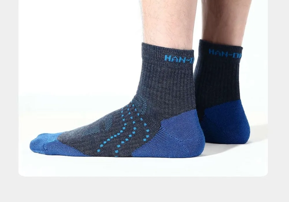 Xiaomi мужские спортивные носки для улицы, шерстяные носки, мягкие, приятные для кожи, шерсть, антибактериальный дезодорант, Осень-зима, теплые