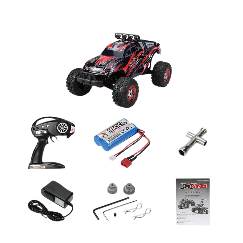 

KW-C05 1/12 2.4G High-Speed Cross-Country Truck 4-Drive Model Car with Speed Up to 30Km / H Children's Toys and Gifts